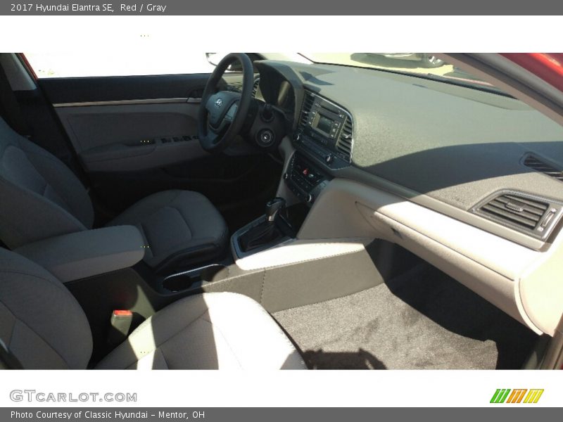 Red / Gray 2017 Hyundai Elantra SE