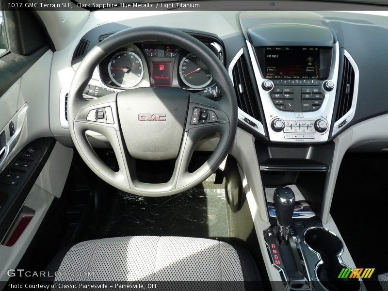 Dark Sapphire Blue Metallic / Light Titanium 2017 GMC Terrain SLE