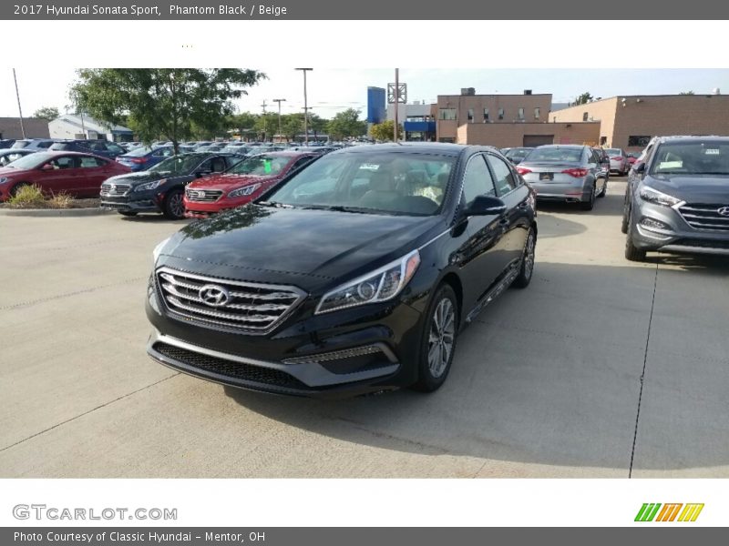 Phantom Black / Beige 2017 Hyundai Sonata Sport