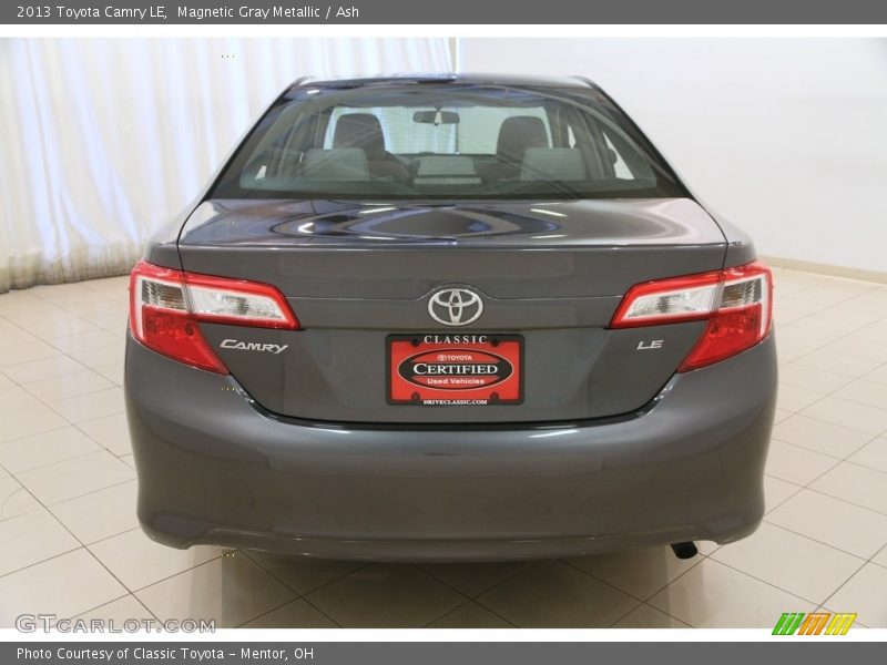 Magnetic Gray Metallic / Ash 2013 Toyota Camry LE