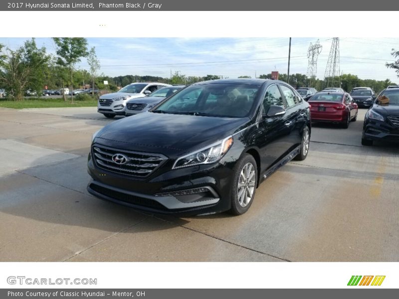 Phantom Black / Gray 2017 Hyundai Sonata Limited
