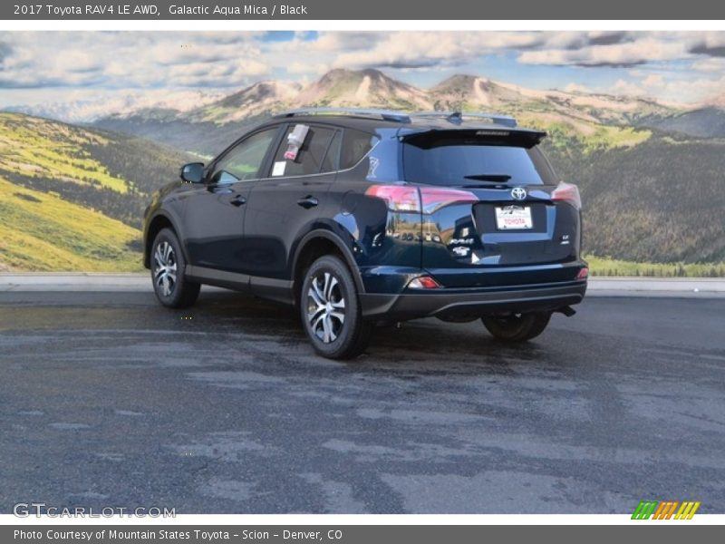 Galactic Aqua Mica / Black 2017 Toyota RAV4 LE AWD