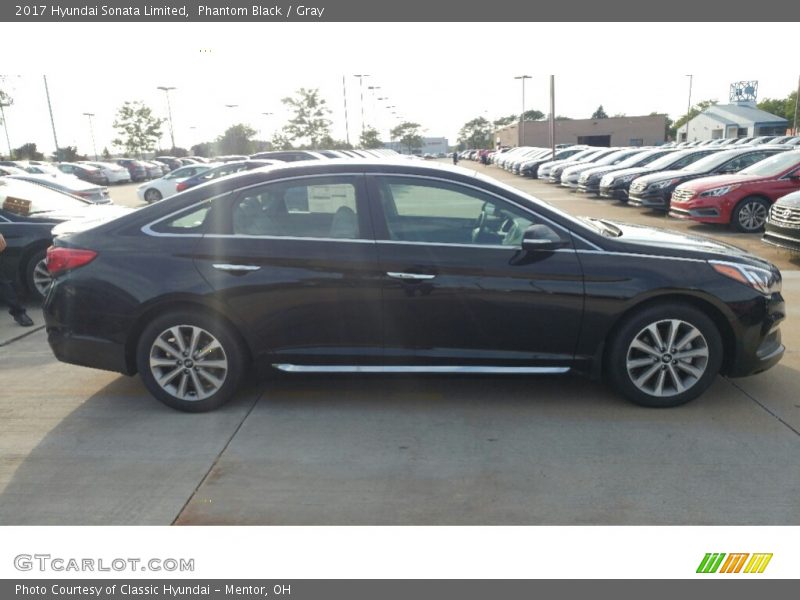 Phantom Black / Gray 2017 Hyundai Sonata Limited