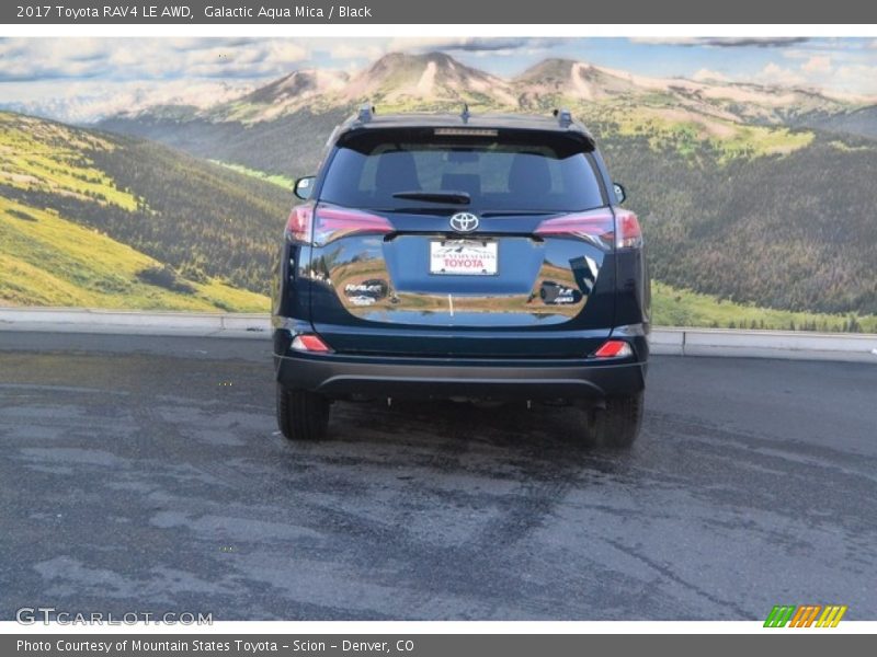 Galactic Aqua Mica / Black 2017 Toyota RAV4 LE AWD