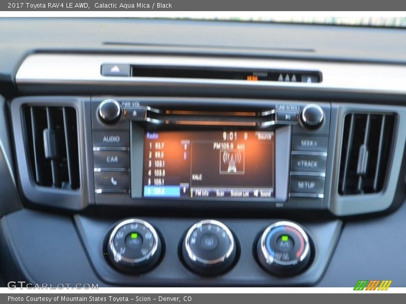 Galactic Aqua Mica / Black 2017 Toyota RAV4 LE AWD