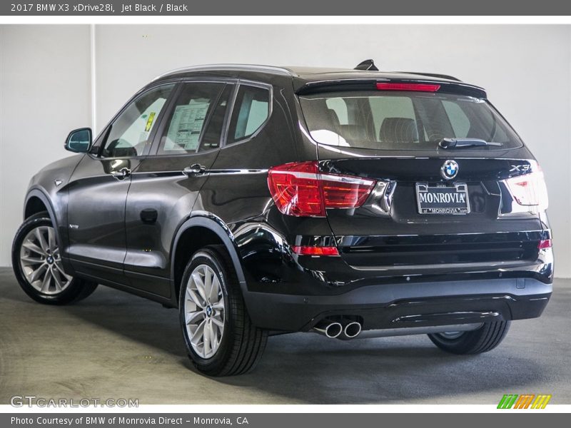 Jet Black / Black 2017 BMW X3 xDrive28i