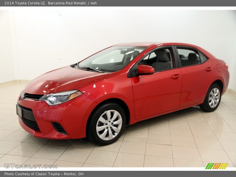 Barcelona Red Metallic / Ash 2014 Toyota Corolla LE