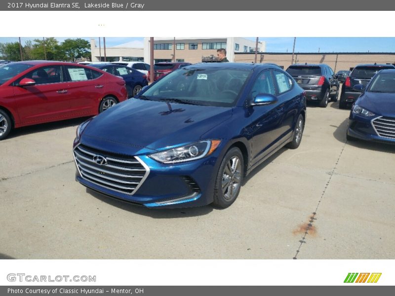 Lakeside Blue / Gray 2017 Hyundai Elantra SE