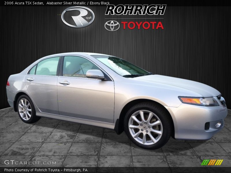 Alabaster Silver Metallic / Ebony Black 2006 Acura TSX Sedan