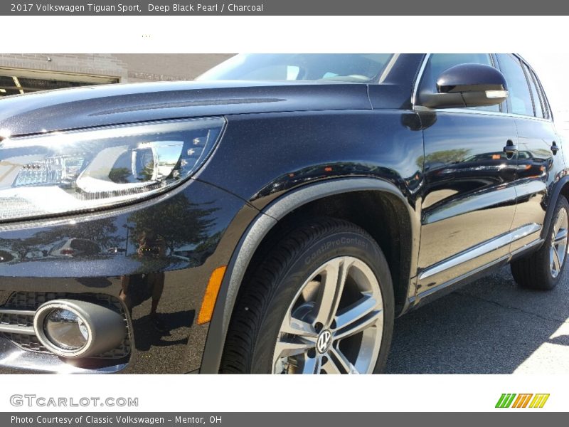 Deep Black Pearl / Charcoal 2017 Volkswagen Tiguan Sport