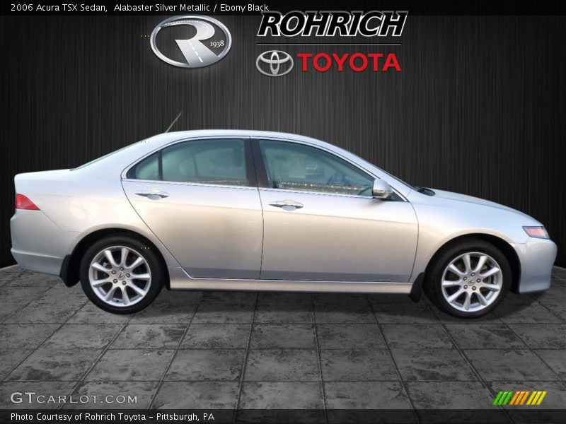 Alabaster Silver Metallic / Ebony Black 2006 Acura TSX Sedan