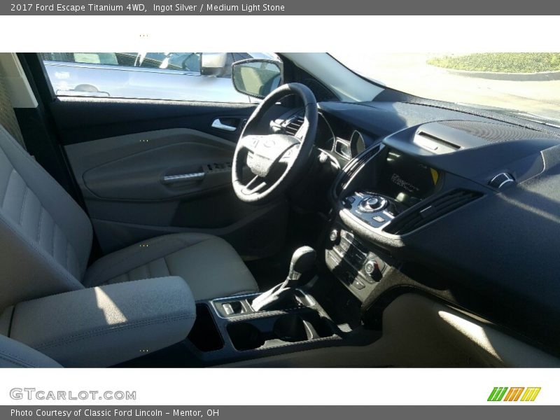 Ingot Silver / Medium Light Stone 2017 Ford Escape Titanium 4WD