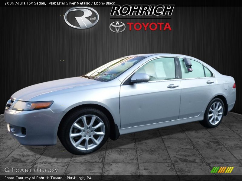 Alabaster Silver Metallic / Ebony Black 2006 Acura TSX Sedan
