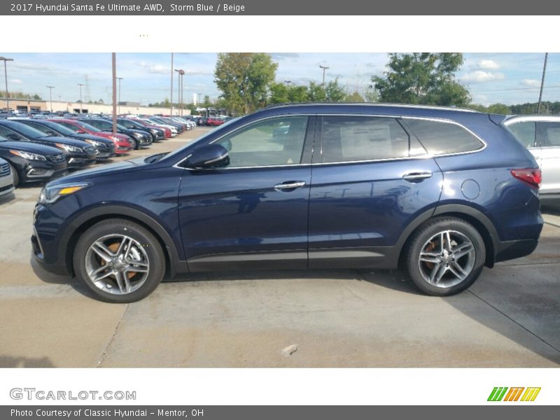  2017 Santa Fe Ultimate AWD Storm Blue