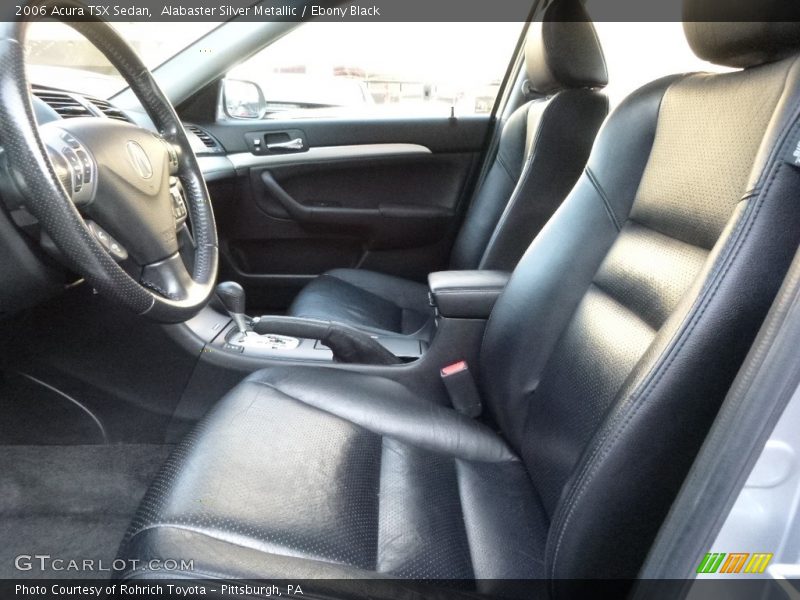 Alabaster Silver Metallic / Ebony Black 2006 Acura TSX Sedan