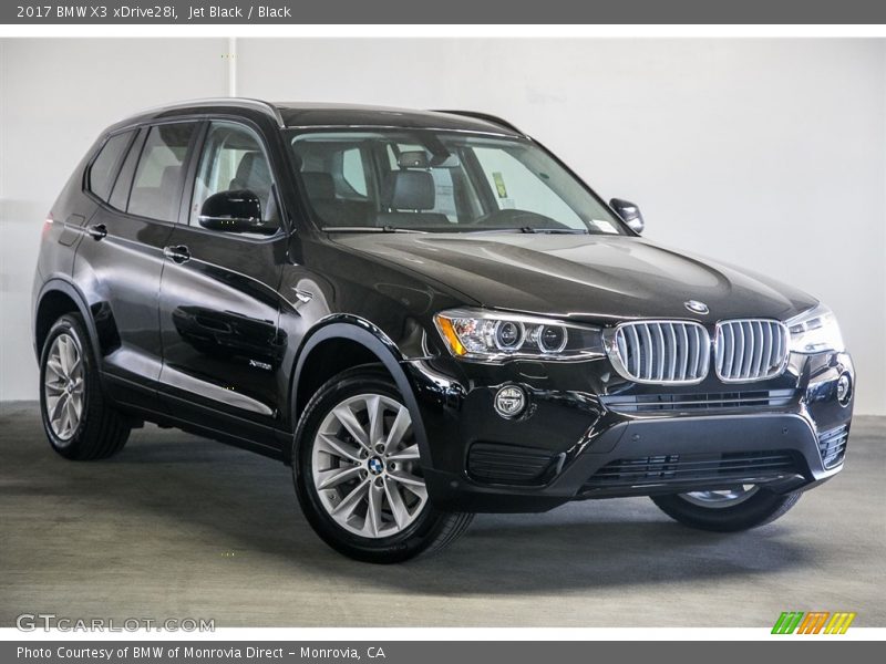 Jet Black / Black 2017 BMW X3 xDrive28i