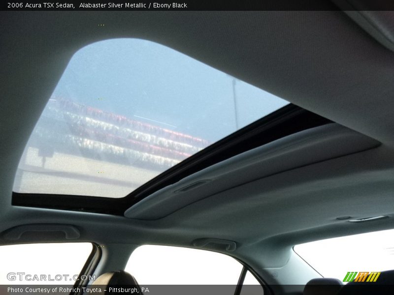 Alabaster Silver Metallic / Ebony Black 2006 Acura TSX Sedan