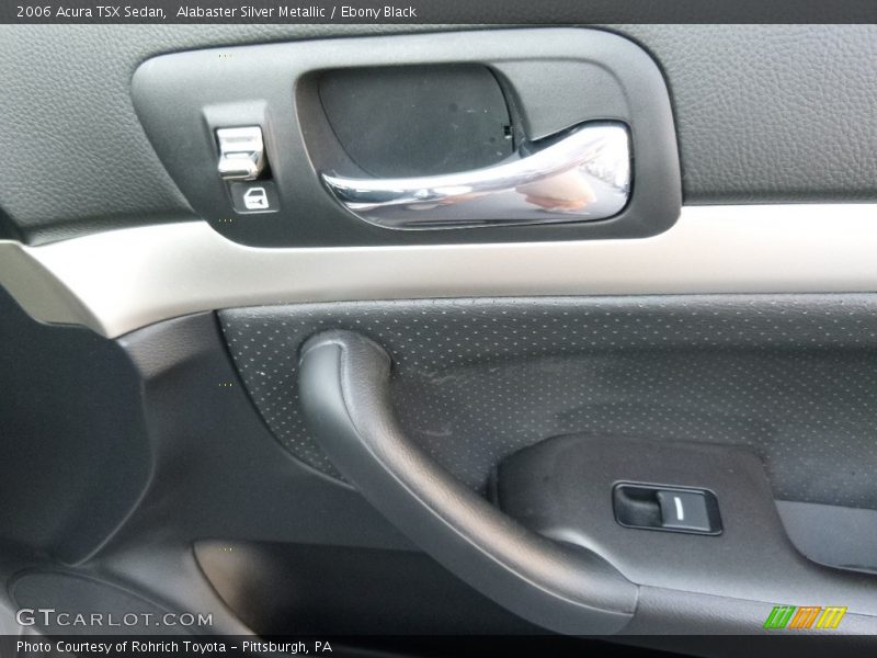 Alabaster Silver Metallic / Ebony Black 2006 Acura TSX Sedan