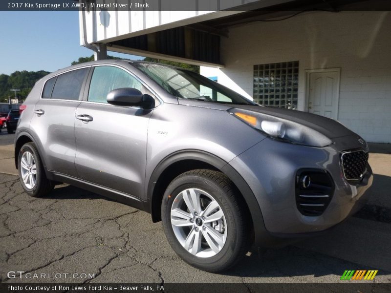 Mineral Silver / Black 2017 Kia Sportage LX AWD