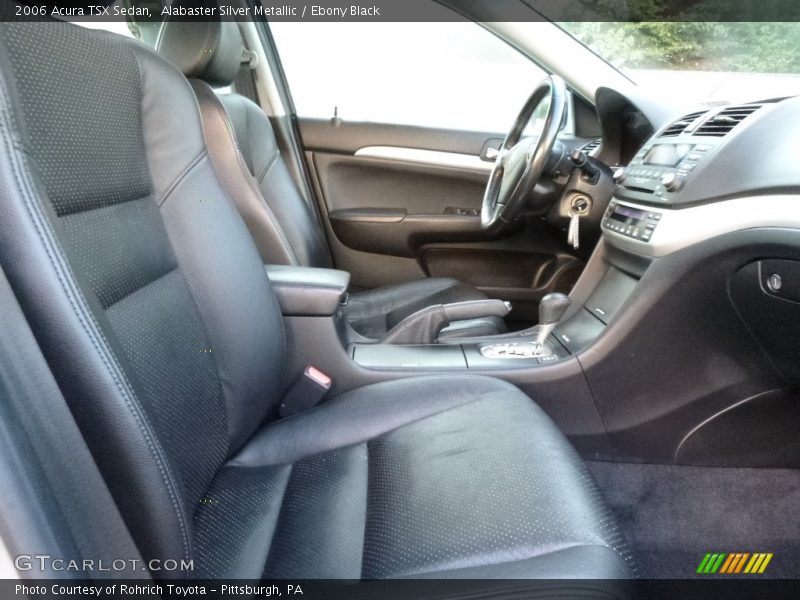 Alabaster Silver Metallic / Ebony Black 2006 Acura TSX Sedan