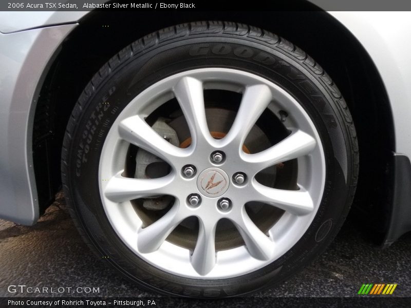 Alabaster Silver Metallic / Ebony Black 2006 Acura TSX Sedan