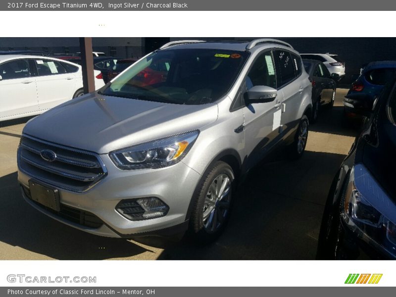 Ingot Silver / Charcoal Black 2017 Ford Escape Titanium 4WD