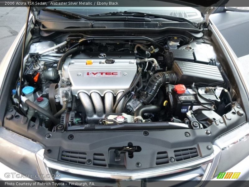 Alabaster Silver Metallic / Ebony Black 2006 Acura TSX Sedan