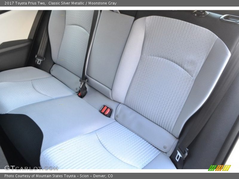 Rear Seat of 2017 Prius Two