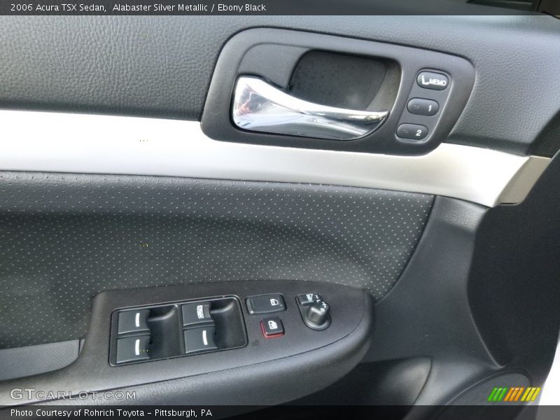 Alabaster Silver Metallic / Ebony Black 2006 Acura TSX Sedan
