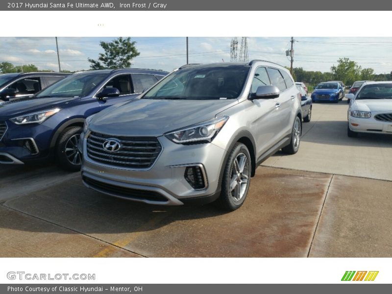 Iron Frost / Gray 2017 Hyundai Santa Fe Ultimate AWD