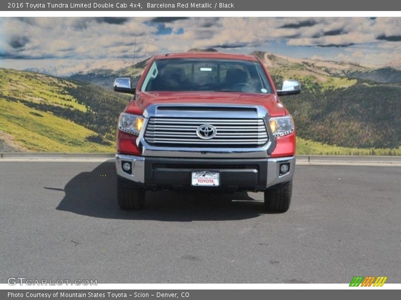 Barcelona Red Metallic / Black 2016 Toyota Tundra Limited Double Cab 4x4