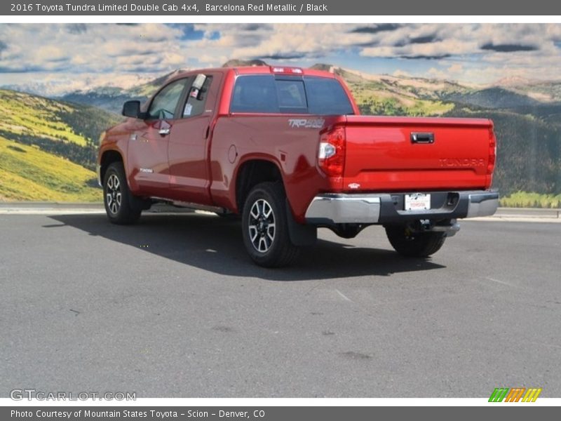 Barcelona Red Metallic / Black 2016 Toyota Tundra Limited Double Cab 4x4