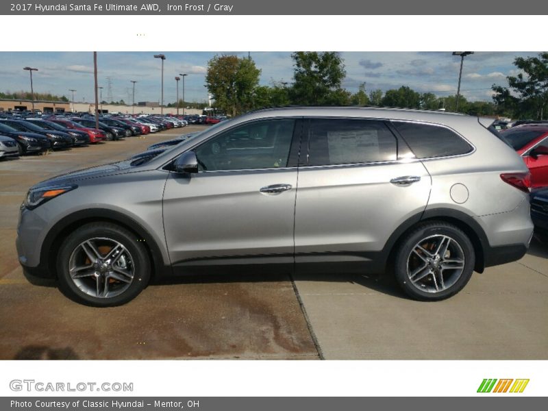 Iron Frost / Gray 2017 Hyundai Santa Fe Ultimate AWD