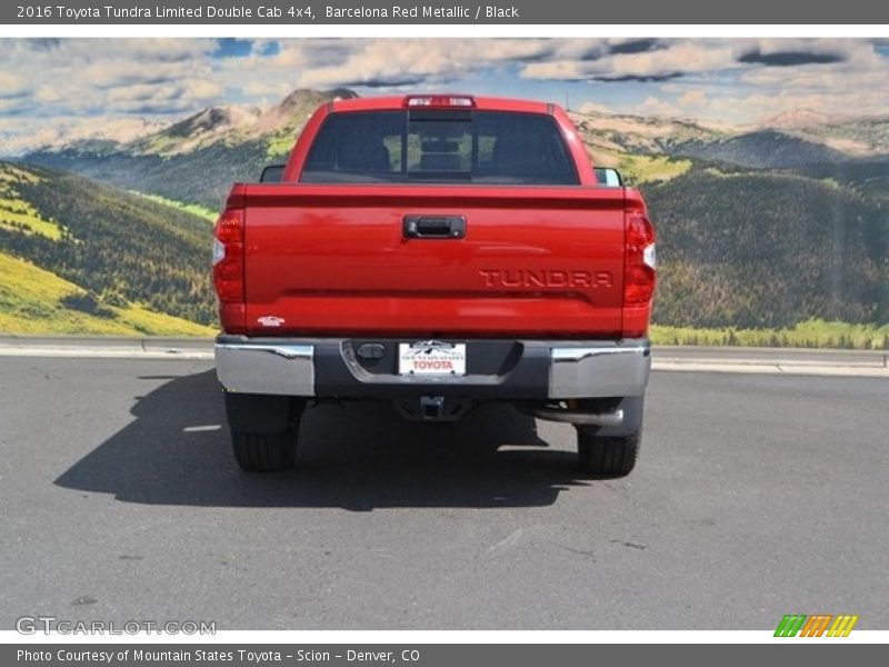 Barcelona Red Metallic / Black 2016 Toyota Tundra Limited Double Cab 4x4