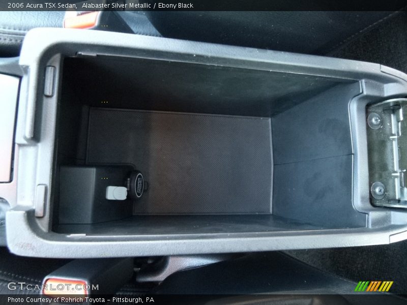 Alabaster Silver Metallic / Ebony Black 2006 Acura TSX Sedan