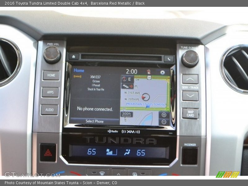 Barcelona Red Metallic / Black 2016 Toyota Tundra Limited Double Cab 4x4