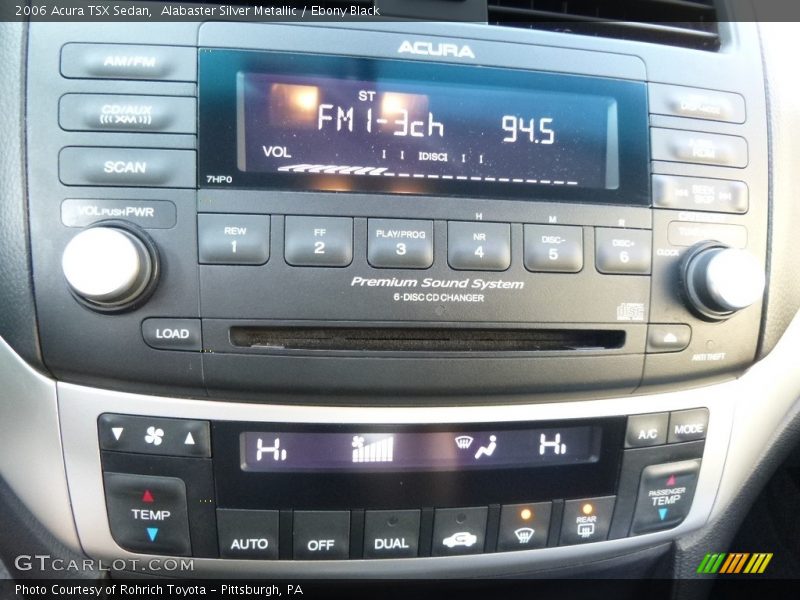 Alabaster Silver Metallic / Ebony Black 2006 Acura TSX Sedan