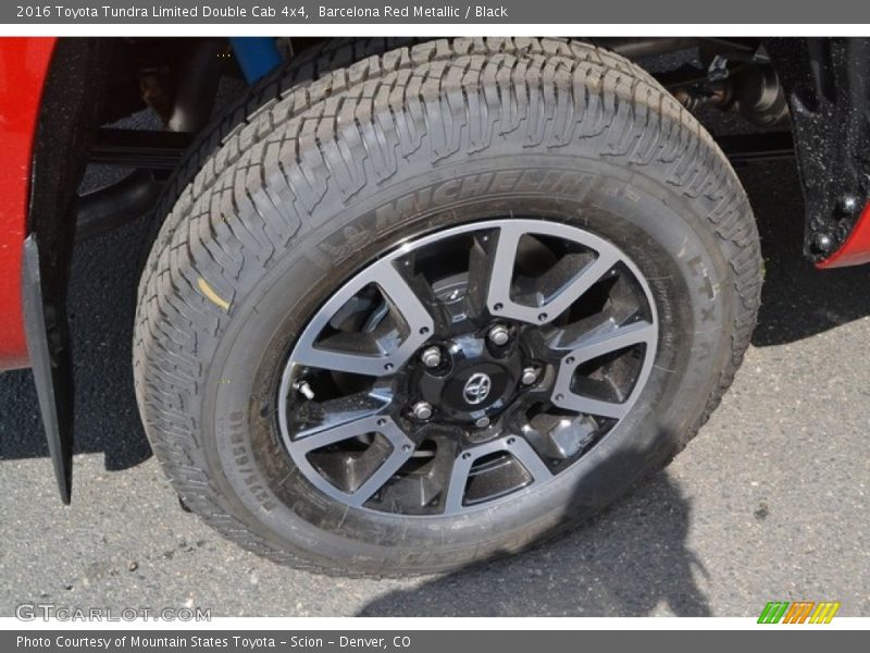 Barcelona Red Metallic / Black 2016 Toyota Tundra Limited Double Cab 4x4
