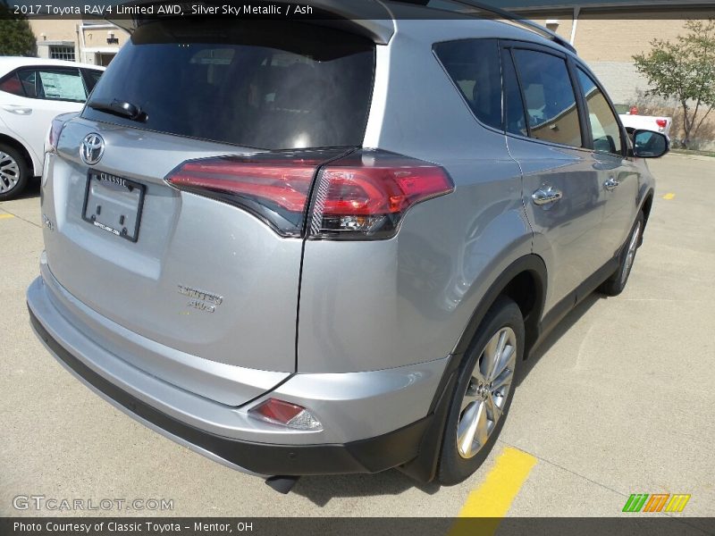Silver Sky Metallic / Ash 2017 Toyota RAV4 Limited AWD