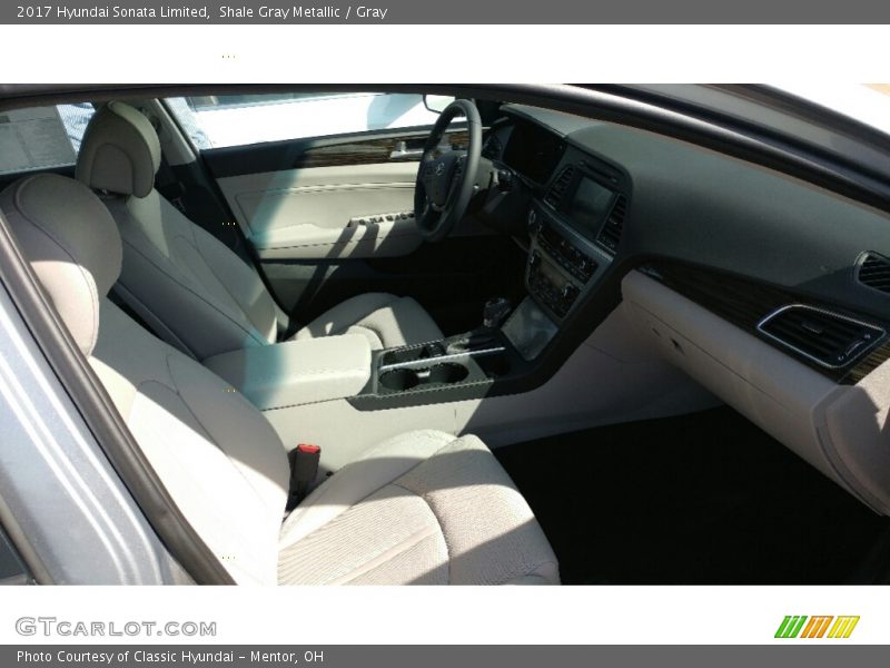Shale Gray Metallic / Gray 2017 Hyundai Sonata Limited