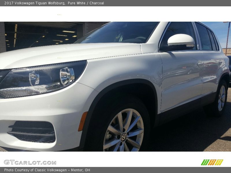 Pure White / Charcoal 2017 Volkswagen Tiguan Wolfsburg