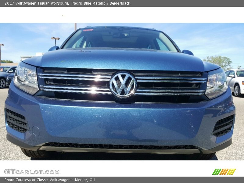 Pacific Blue Metallic / Beige/Black 2017 Volkswagen Tiguan Wolfsburg