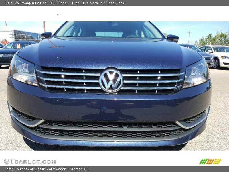 Night Blue Metallic / Titan Black 2015 Volkswagen Passat TDI SE Sedan