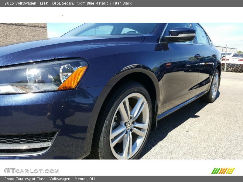 Night Blue Metallic / Titan Black 2015 Volkswagen Passat TDI SE Sedan