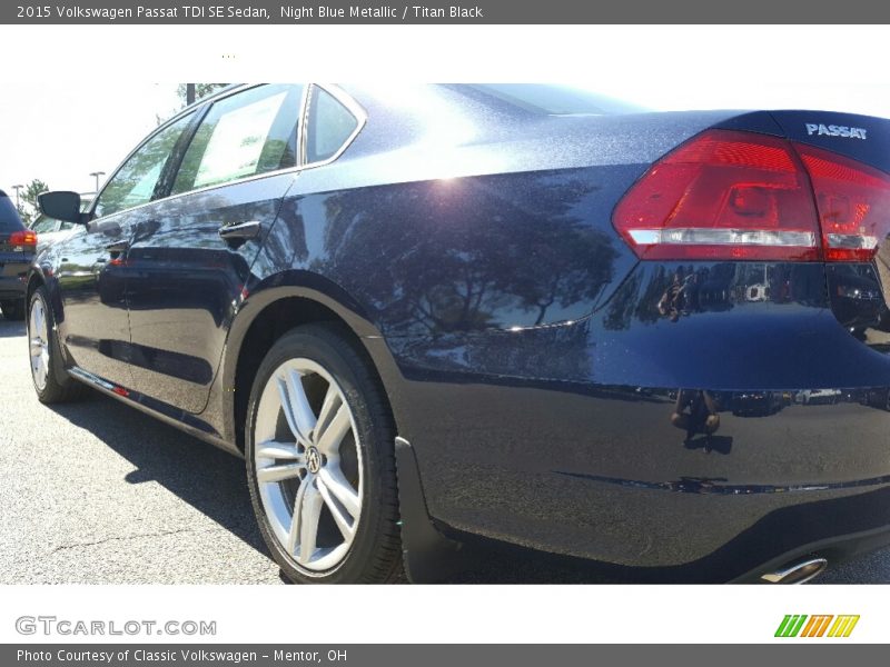 Night Blue Metallic / Titan Black 2015 Volkswagen Passat TDI SE Sedan