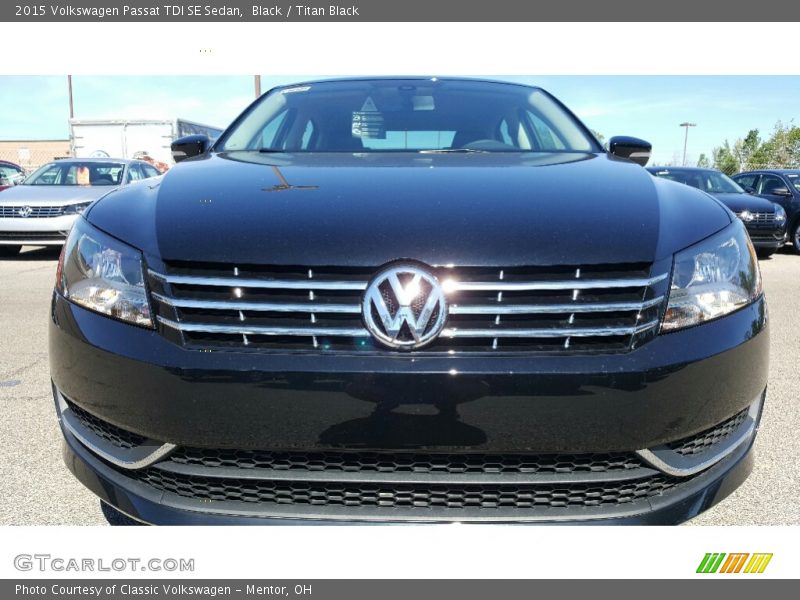Black / Titan Black 2015 Volkswagen Passat TDI SE Sedan