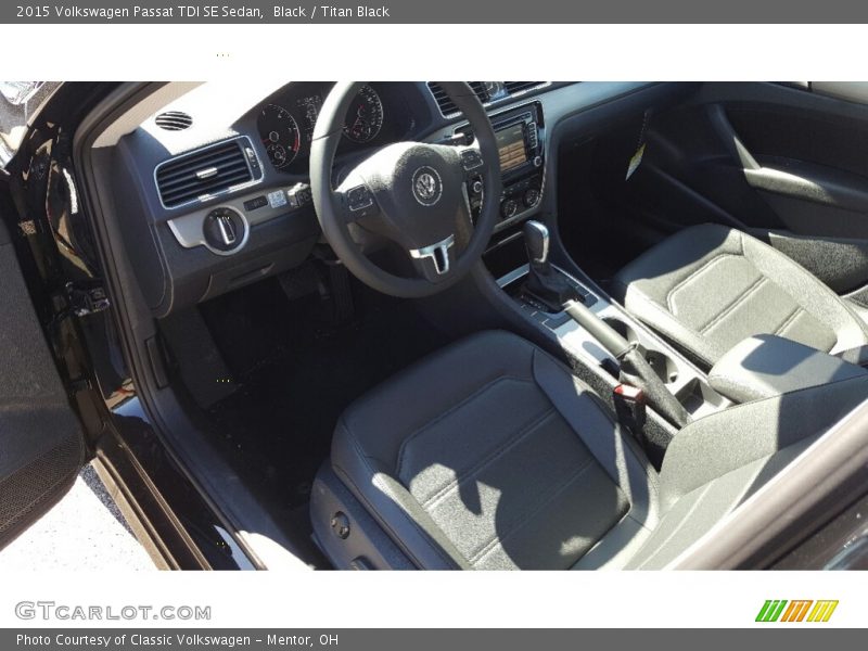 Black / Titan Black 2015 Volkswagen Passat TDI SE Sedan