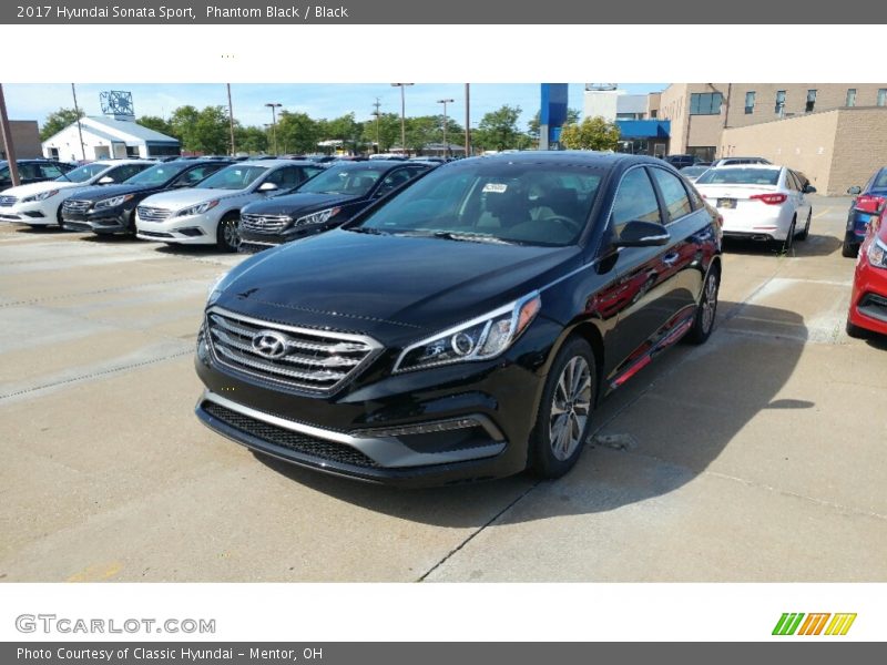 Phantom Black / Black 2017 Hyundai Sonata Sport