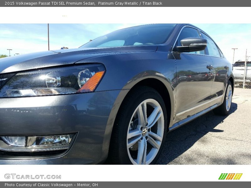 Platinum Gray Metallic / Titan Black 2015 Volkswagen Passat TDI SEL Premium Sedan