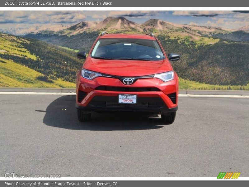 Barcelona Red Metallic / Black 2016 Toyota RAV4 LE AWD